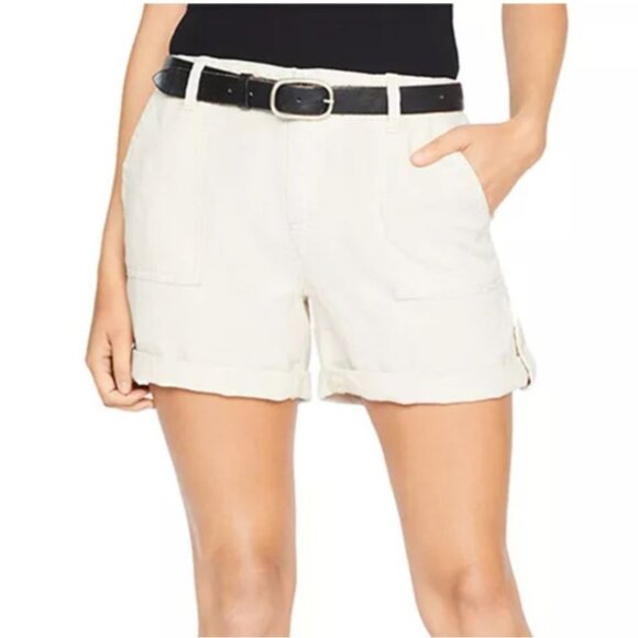 Sanctuary Surfside Linen Shorts 30 Khaki Beach Resortwear Vacation Preppy NWT - Picture 1 of 11